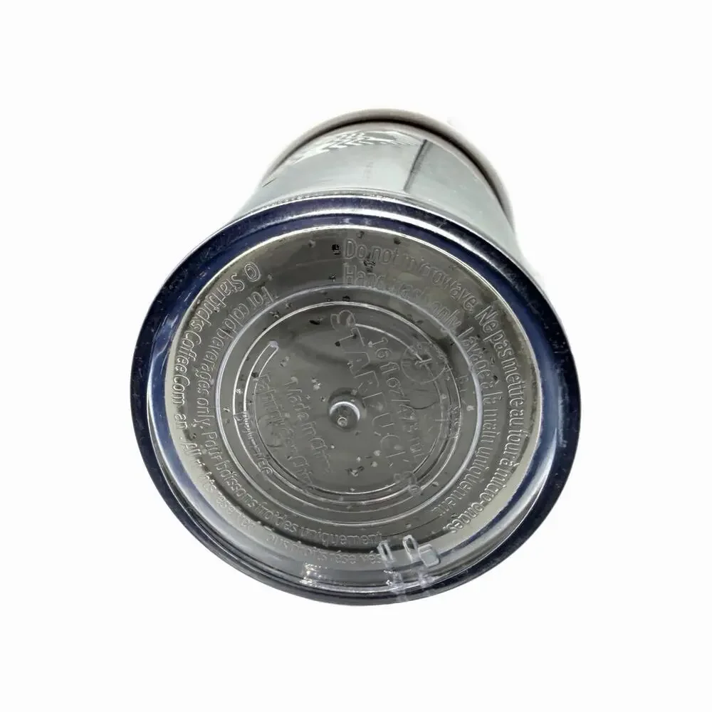Starbucks Clear White Polar Bear Siren Snow Hot Cold Reusable Tumbler - Picture 3 of 3